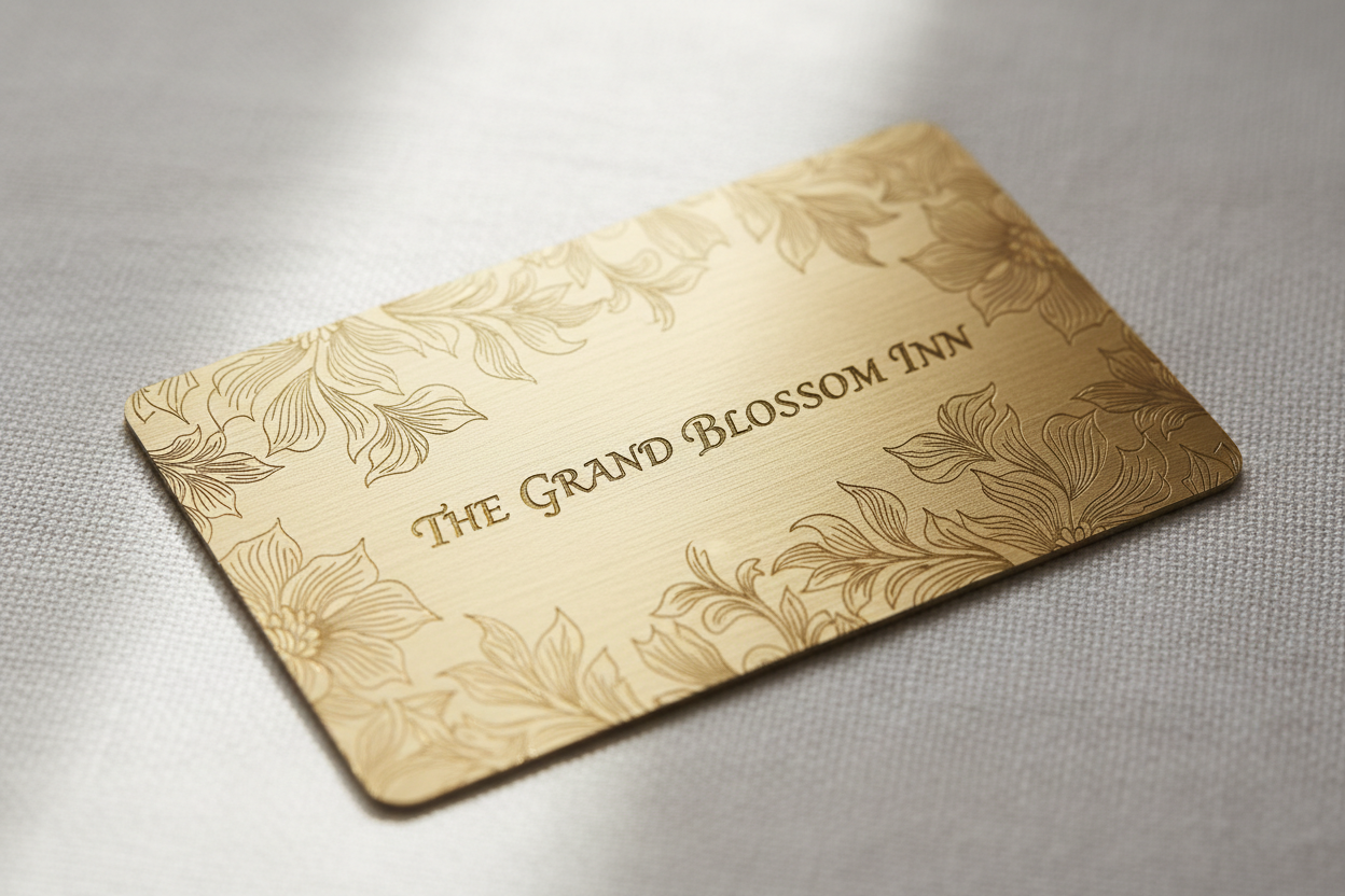 Brushed Gold Hotel Key Card