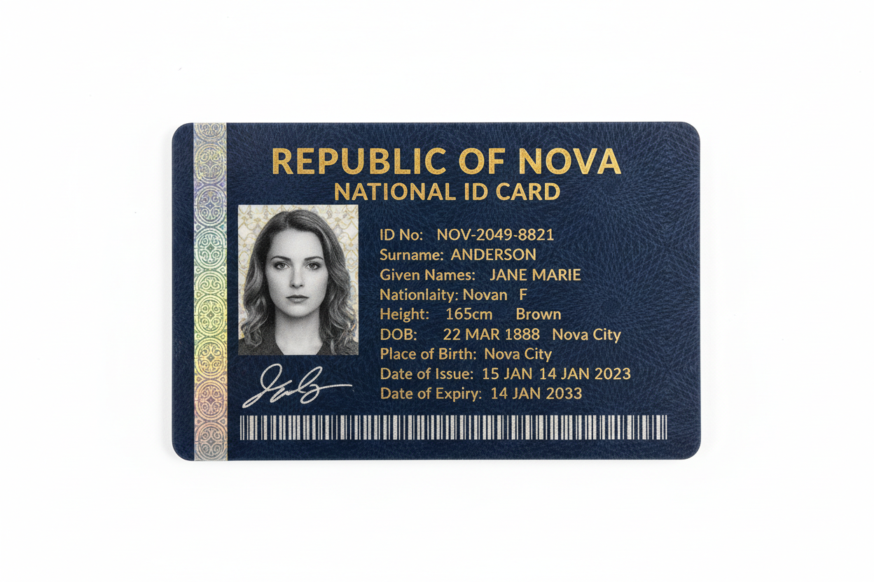 PC ID Card - Detailed Info