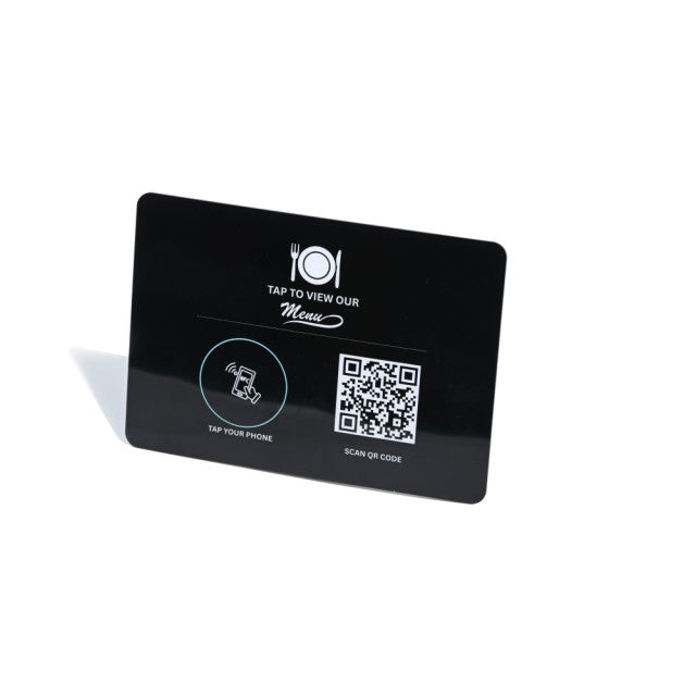 Acrylic NFC Menu - Smart Contactless Table Sign for Restaurants
