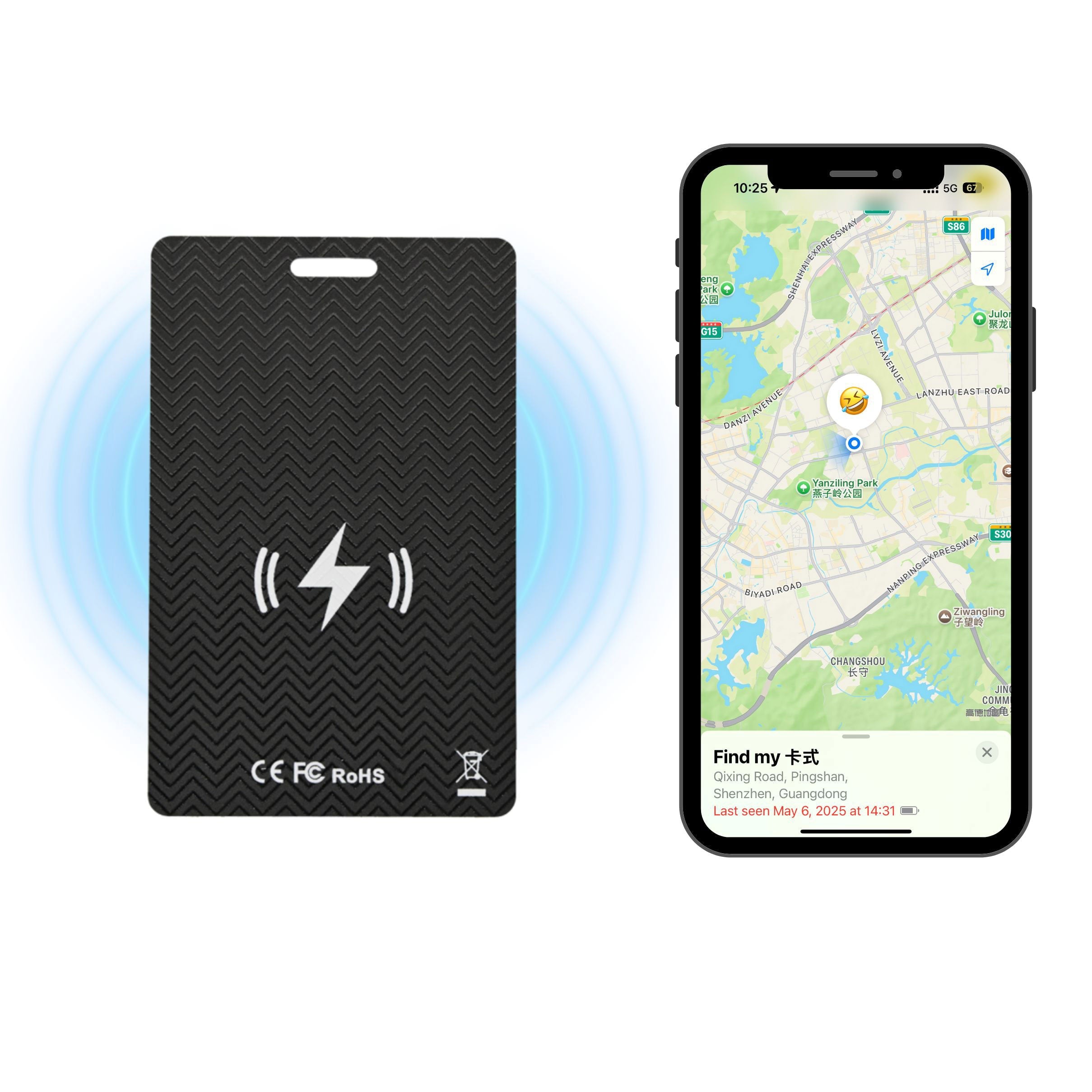 Wallet Tracker Card OEM Manufacturing | Custom Smart Tracking Card