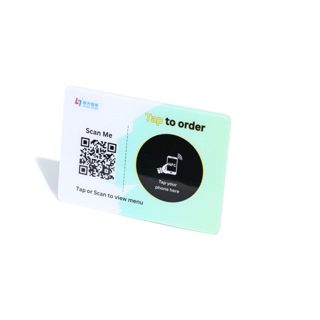 Acrylic NFC Menu - Smart Contactless Table Sign for Restaurants