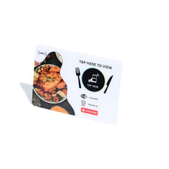 Acrylic NFC Menu - Smart Contactless Table Sign for Restaurants