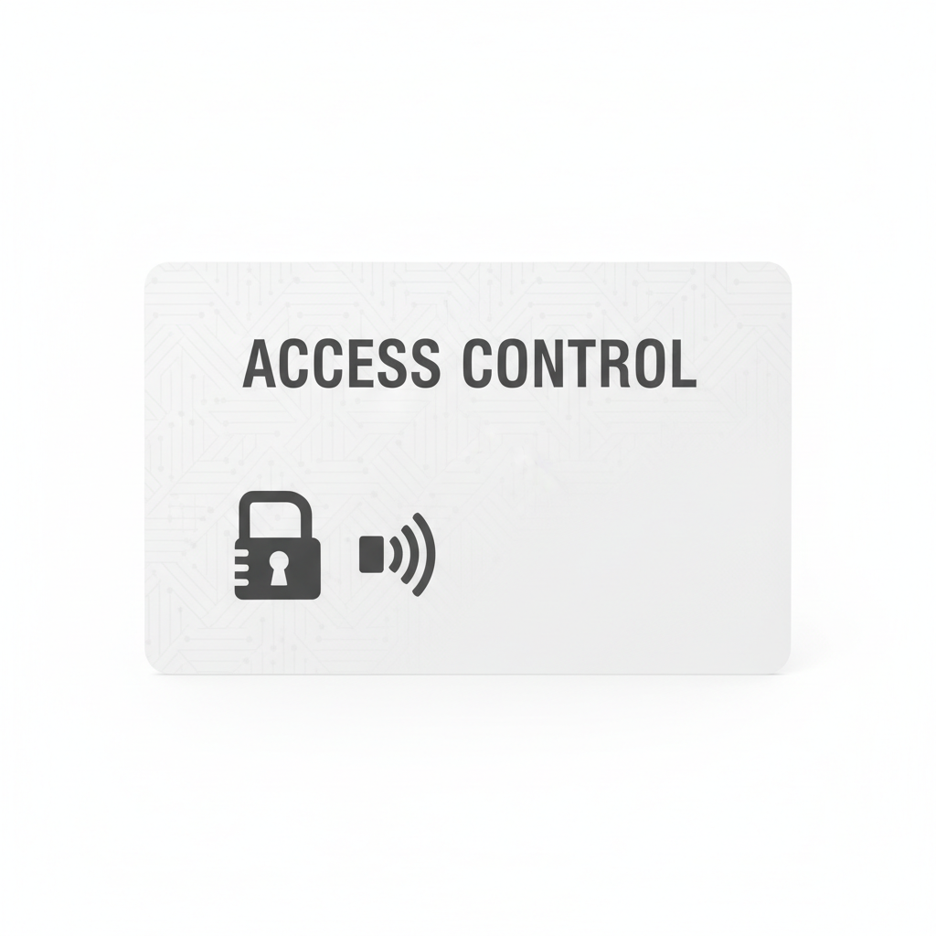 Access Control Card - Realistic White