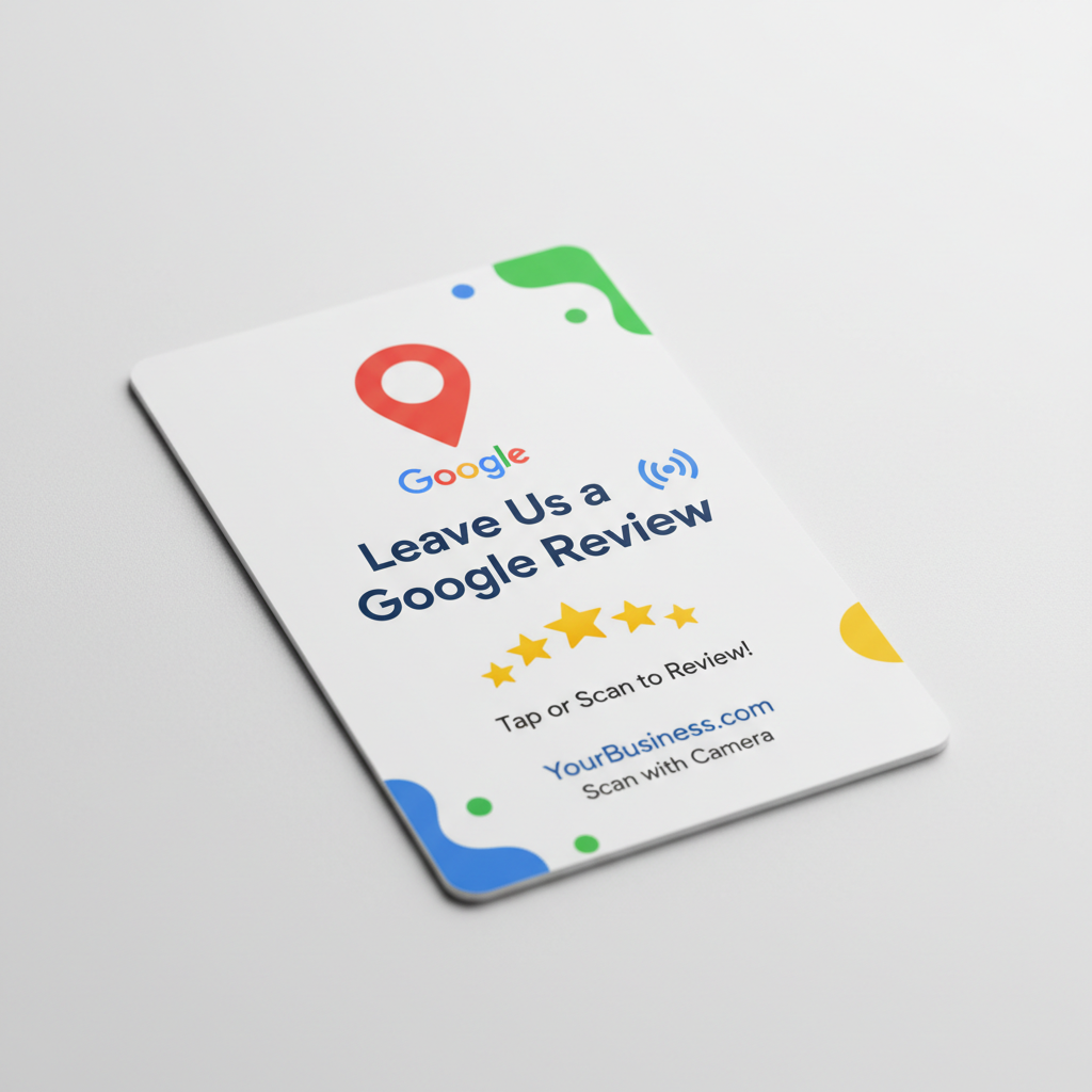 Google Review NFC Card - 彩色活力款