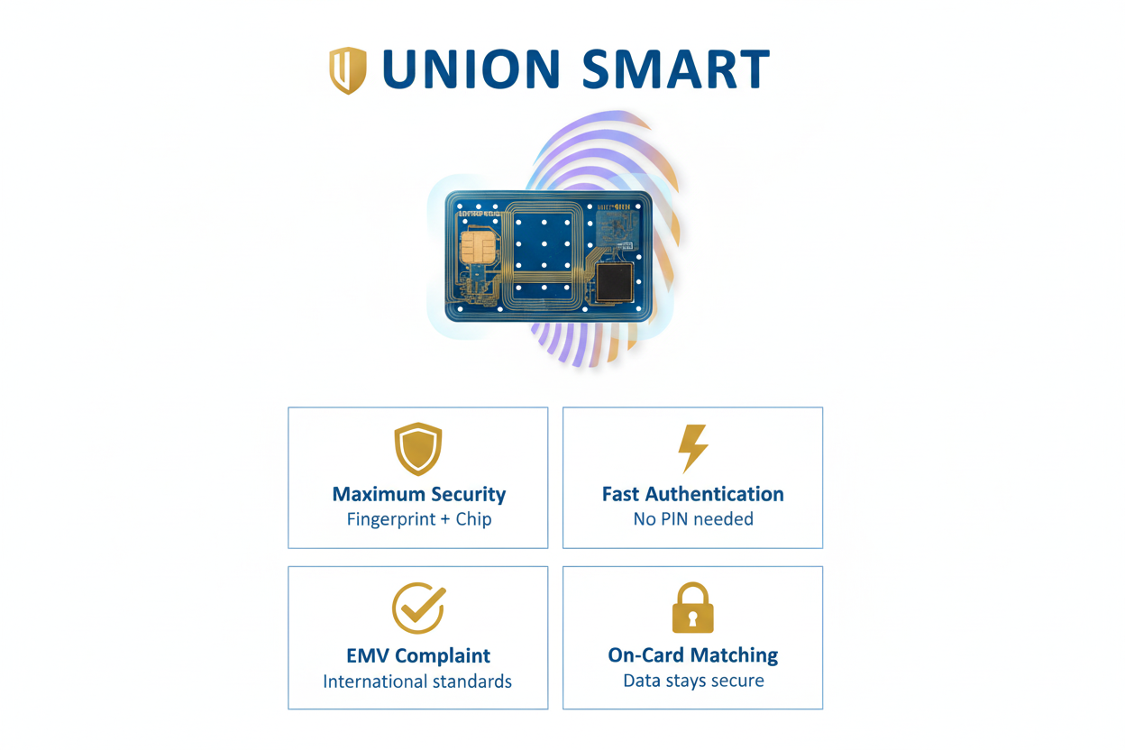 Key benefits of biometric smart card